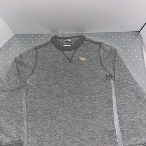 Abercrombie & Fitch Gray Crewneck Tees long sleeve for kids